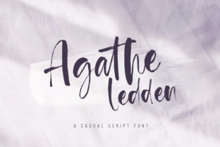 Agathe Ledden Font: A Charming Script for Editorial Design