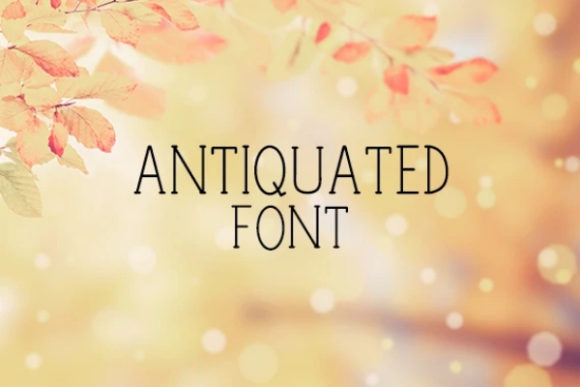 Antiquated: A Luxurious Serif Font