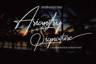 Arianthy: Fresh Handwritten Font