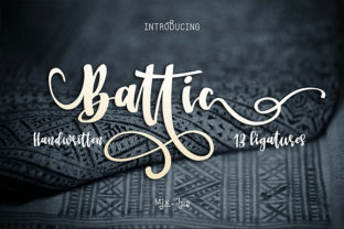 Battic: A Magical Script Font