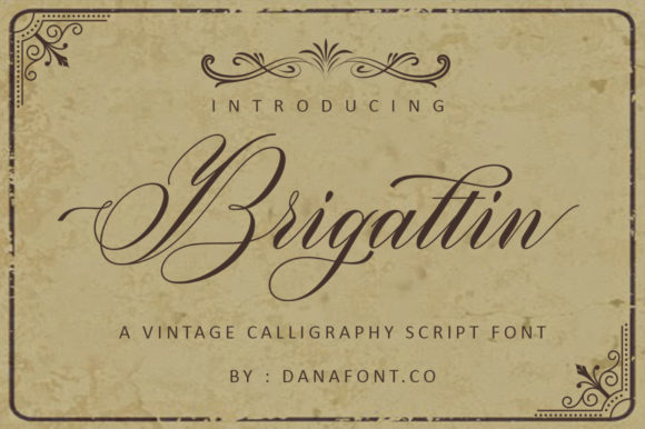 Brigattin: A Handwritten Font for Crafters