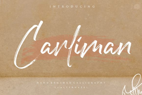 Carliman: A Hand-Brushed Calligraphy Font
