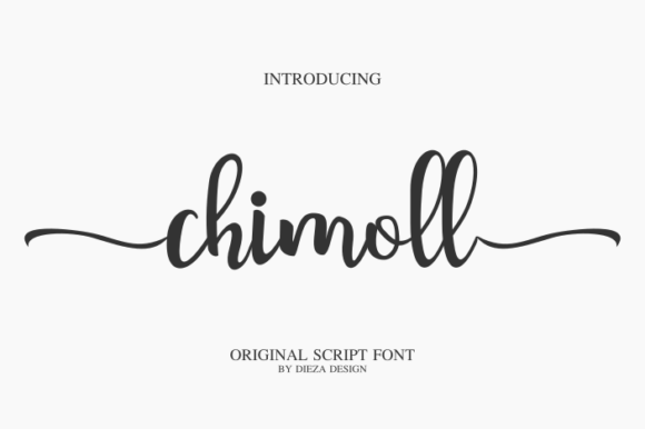 Chimoll Font: Elegant Handwritten Type