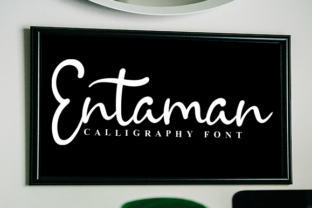 Entaman: A Handwritten Font for Elegant Design