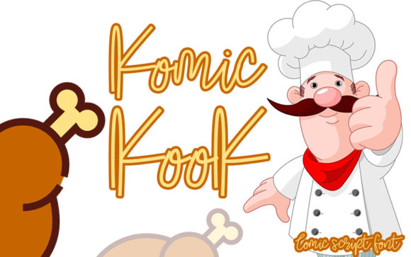 Komic Kook Font: Elegant Script for Editorial Design
