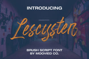 Lescyster: A Script Typeface for Modern Design