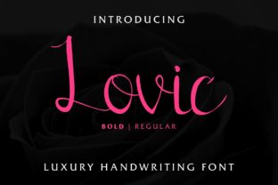 Lovic: A Elegant Script Font