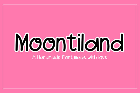 Moontiland: A Friendly Handwritten Font