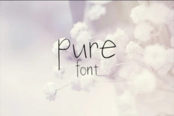 Pure: A Luxurious Serif Font