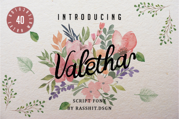 Valetha: A Script Font for Creative Campaigns