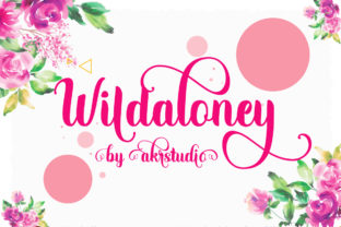 Wildaloney Font: Elegant Script for Craft Creators