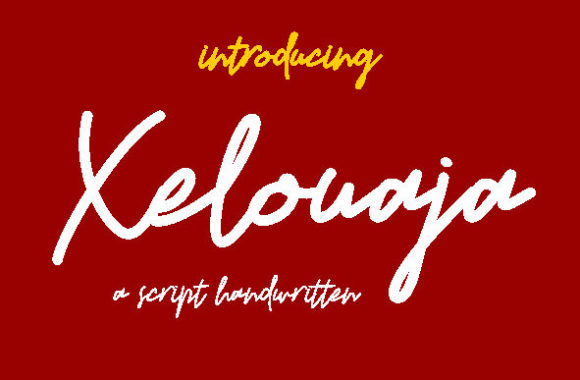 Xelouaja: A Stylish Script Font